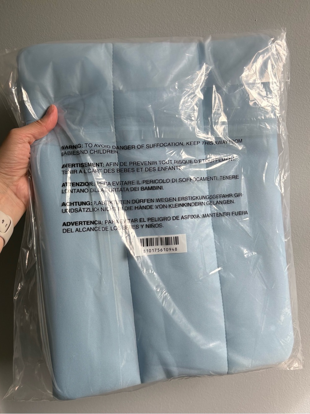 Rhode Sugarberry Blue MECCA Exclusive Oversized Bubble Bag - Picture 4 of 4